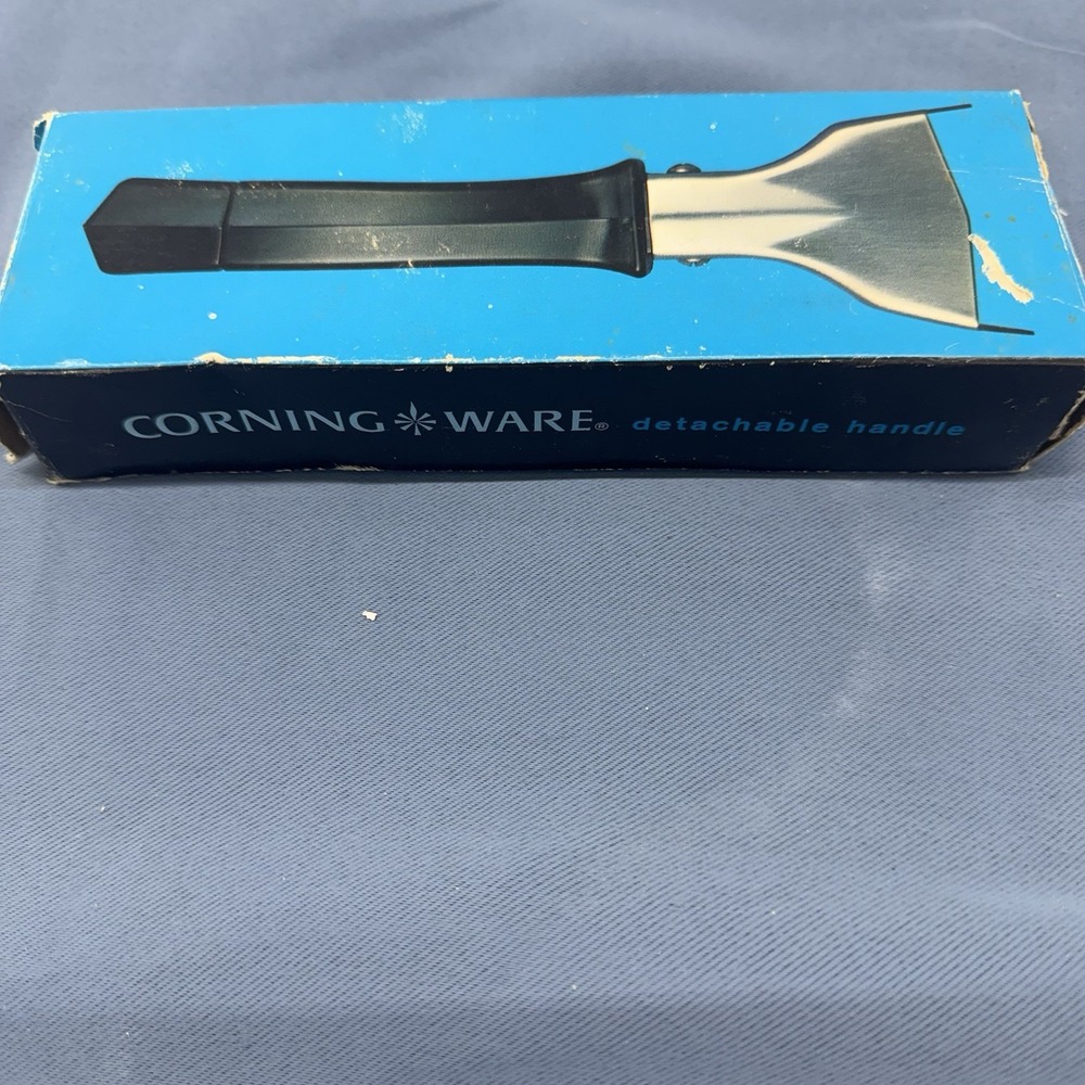 Vintage Corning Ware Detachable/Lock-On Pan Skillet Handle Black P-10-HG In Box